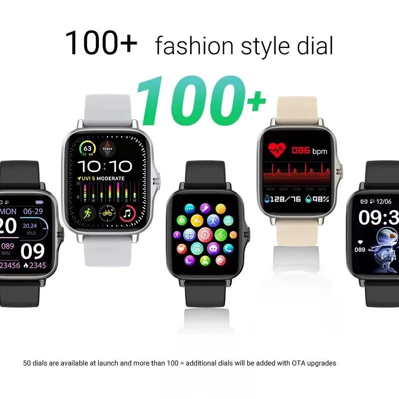 2024 Smart Watch Android Phone 1.44'' Inch Color Screen Bluetooth Call Blood Oxygen/Pressure Monitoring Smart Watch Women Men - BuzzMart