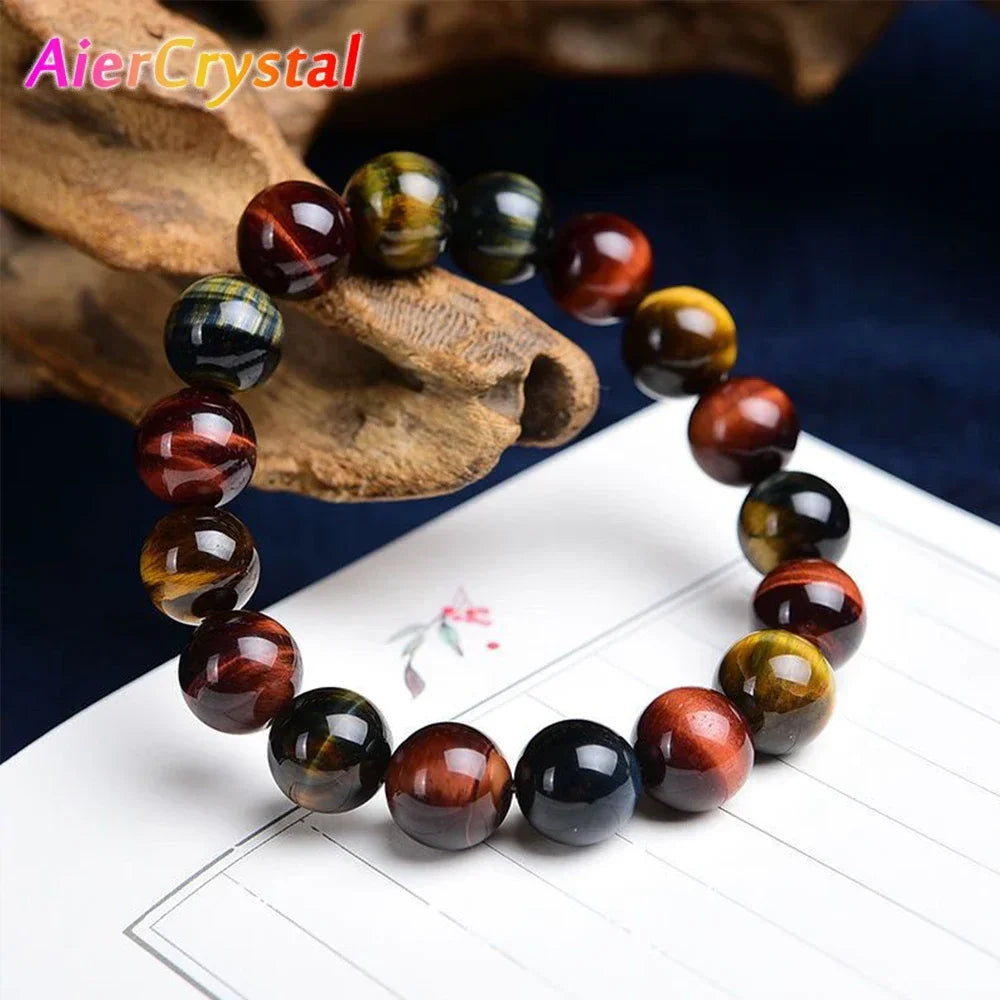 Colorful Tiger Eye Healing Bracelet – Crystal Gift for Couples - BuzzMart