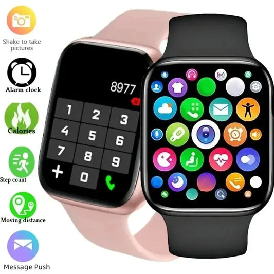 LAXASFIT New Smart Watch 1.73 inch Color Screen Full Touch Custom Dial Bluetooth Call Men Women Smart Watch Android IOS - BuzzMart
