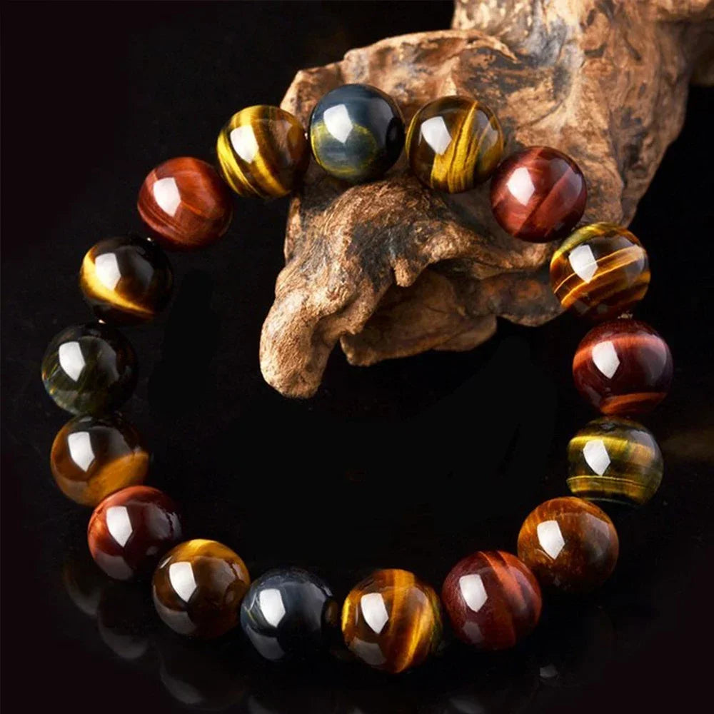 Colorful Tiger Eye Healing Bracelet – Crystal Gift for Couples - BuzzMart