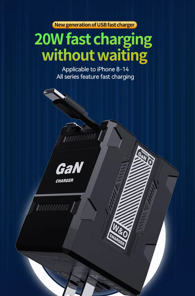 Trendy 20W GaN PD3.0 Charger for All Phones - BuzzMart