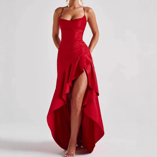 Sexy Ruffle Strap Mini Dress – Trendy Summer Statement Look - BuzzMart