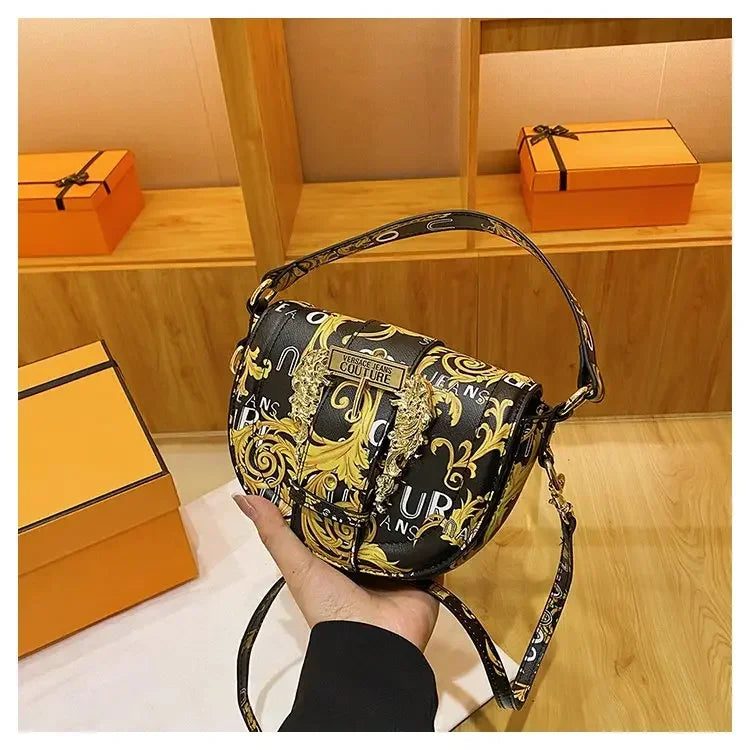2025 Trendy Saddle Bag – Luxe Textured Leather for Her - BuzzMart