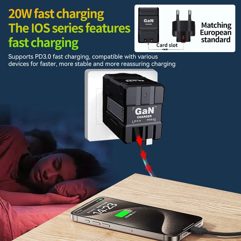 Magical 120W Fast Charger with Retractable Cables – Gift-Ready! - BuzzMart