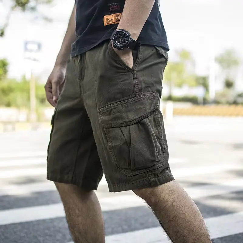 Trendy Men’s Cargo Bermuda Shorts – Stylish Streetwear Essential - BuzzMart