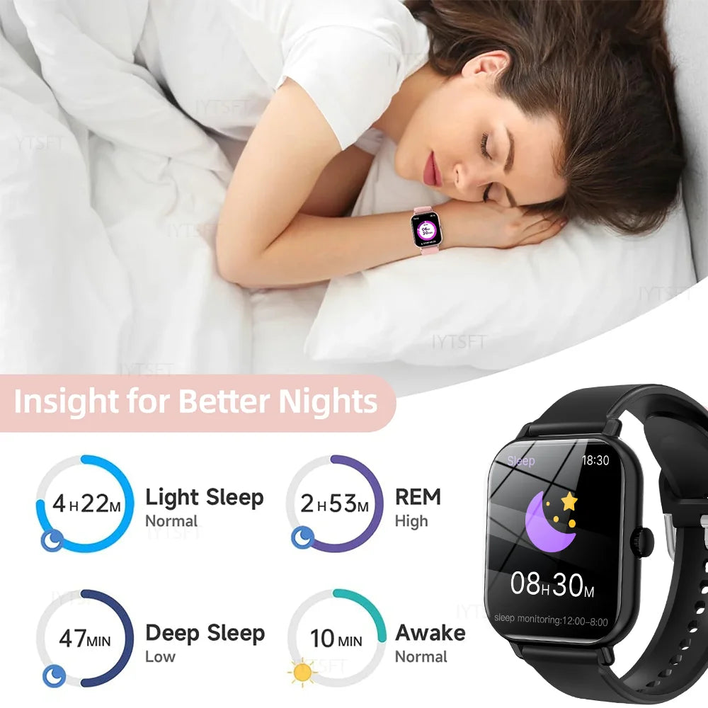 KESHUYOU 2025 New Smart Watch Men Women Full Touch Screen Heart Rate Tracker Bluetooth Talking Sports Smart Watch Holiday Gift - BuzzMart