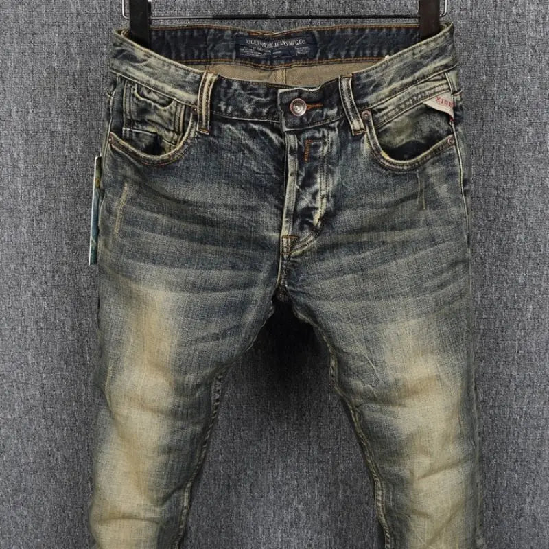 90s Korean Streetwear Fleece Cargo Jeans – Winter Luxe Vibe - BuzzMart