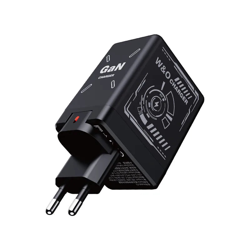 Trendy 20W GaN Fast Charger with Soft Silicone Cables - BuzzMart