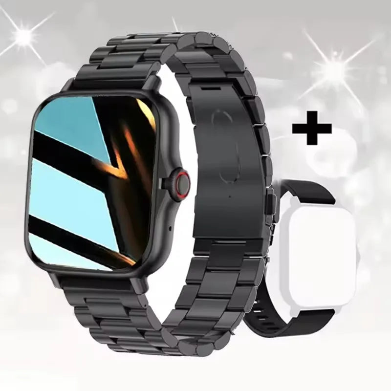 2024 Smart Watch Android Phone 1.44'' Inch Color Screen Bluetooth Call Blood Oxygen/Pressure Monitoring Smart Watch Women Men - BuzzMart