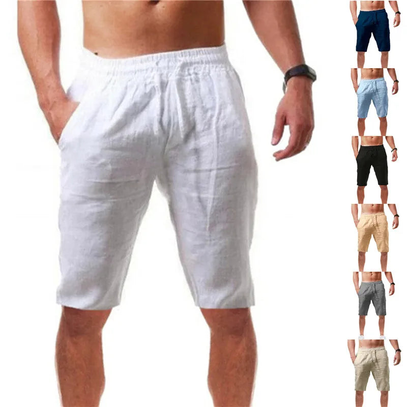 Men’s Casual Cotton Shorts – Breathable Streetwear for Spring & Autumn - BuzzMart