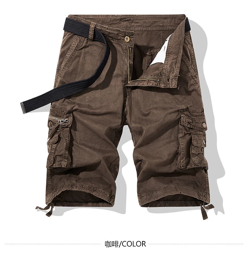 Men’s Slim Outdoor Cargo Shorts – Quick-Dry Summer Wear - BuzzMart