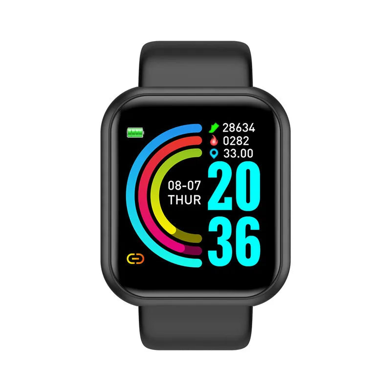 Sports Smartwatch Women Bracelet Men Smart Watch connected Music Control Player Fitness Step Sleep Monitor Y68 D20 Alarm Clock - BuzzMart