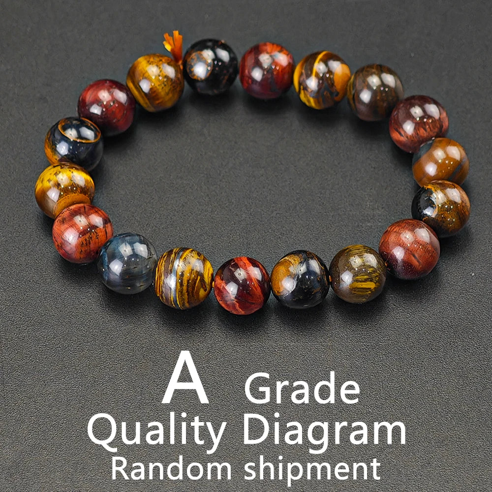 Colorful Tiger Eye Healing Bracelet – Crystal Gift for Couples - BuzzMart