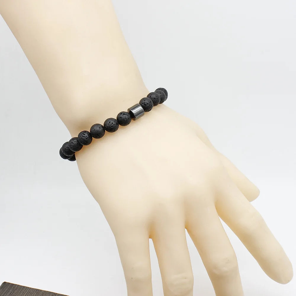 🧲 Magnetic Tiger Eye Bracelet – Handmade Gift for Him - BuzzMart