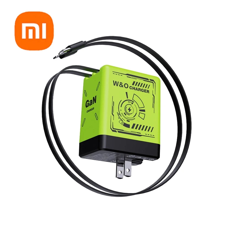 Sleek 120W GaN Charger with Retractable Cables – Fast! - BuzzMart