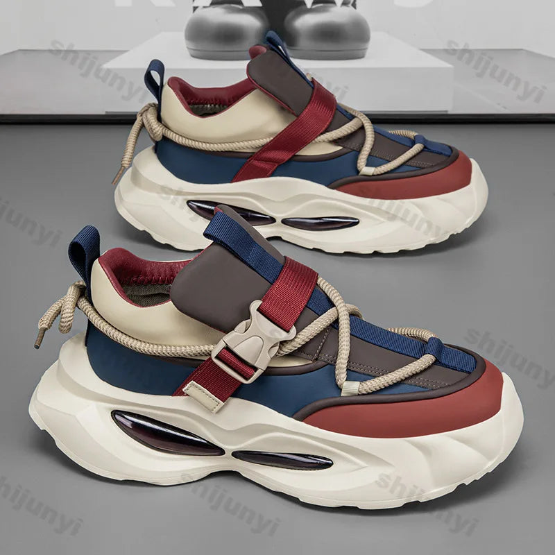 Men’s Chunky Sneakers – Breathable Mesh Casual Shoes 2025 - BuzzMart
