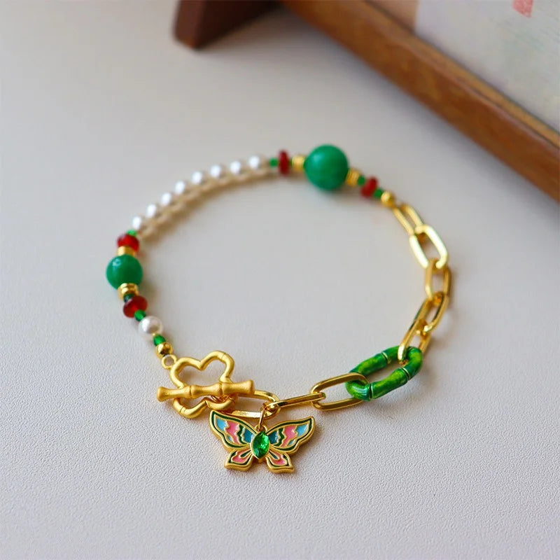Modern Jewelry Elegant Temperament Multiple Colorful Enamle Chain Bracelets For Women Female Gifts Sweet Accessories Hot Sale - BuzzMart