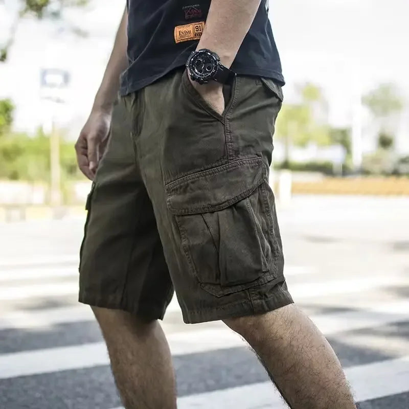 Trendy Men’s Cargo Bermuda Shorts – Stylish Streetwear Essential - BuzzMart