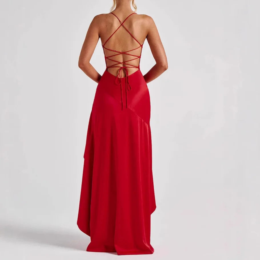 Sexy Ruffle Strap Mini Dress – Trendy Summer Statement Look - BuzzMart
