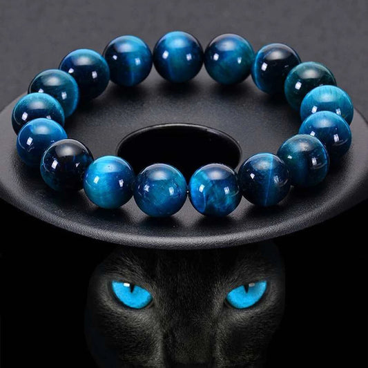 Mystic Blue Tiger Eye Bracelet – Trendy Healing Gift - BuzzMart