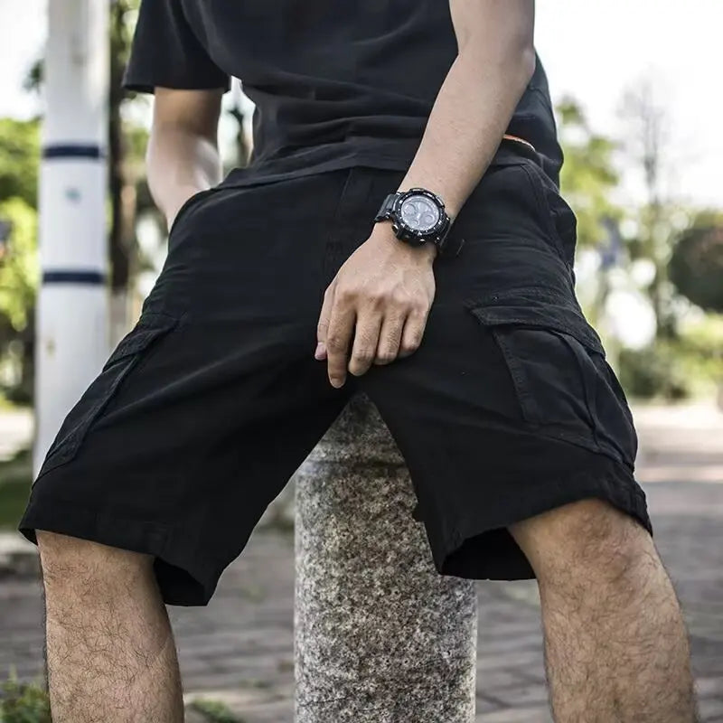 Trendy Men’s Cargo Bermuda Shorts – Stylish Streetwear Essential - BuzzMart