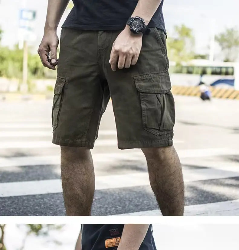 Trendy Men’s Cargo Bermuda Shorts – Stylish Streetwear Essential - BuzzMart