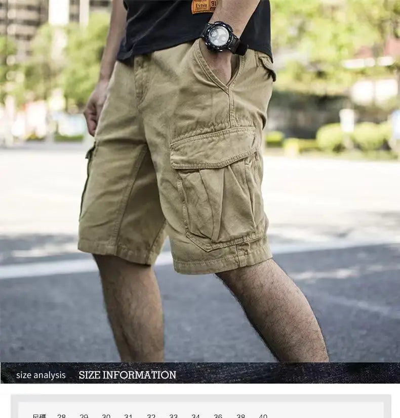 Trendy Men’s Cargo Bermuda Shorts – Stylish Streetwear Essential - BuzzMart