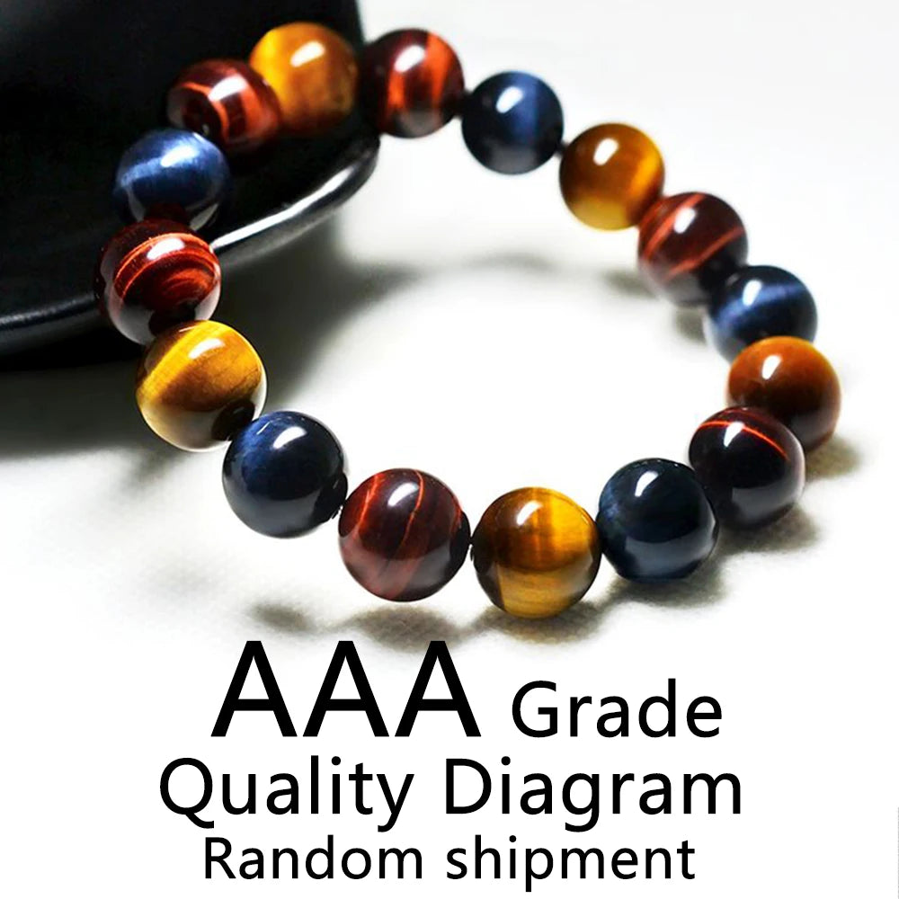Colorful Tiger Eye Healing Bracelet – Crystal Gift for Couples - BuzzMart