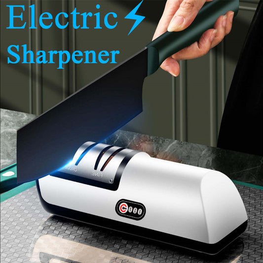 USB Rechargeable Electric Knife Sharpener Automatic Adjustable Kitchen Tool For Fast Sharpening Knives Scissors And Grinders Gadgets - BuzzMart
