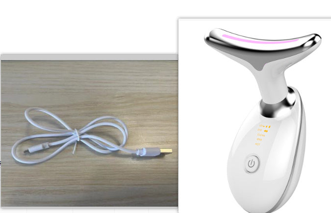 EMS Thermal Neck Lifting And Tighten Massager Electric Microcurrent Wrinkle Remover - BuzzMart