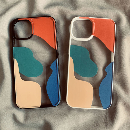 Color Block Contrast Color Geometry Suitable For 13 Mobile Phone Cases - BuzzMart