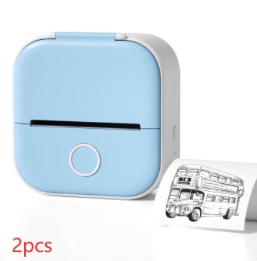 Portable Mini Thermal Label Printer Home Photo Printer Student Wrong Question Printer Bluetooth-compatible Mini Label Printer Price Tag - BuzzMart