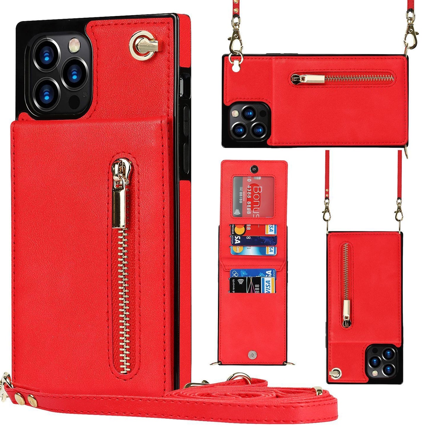 Zipper Phone Case Phone Case Crossbody - BuzzMart