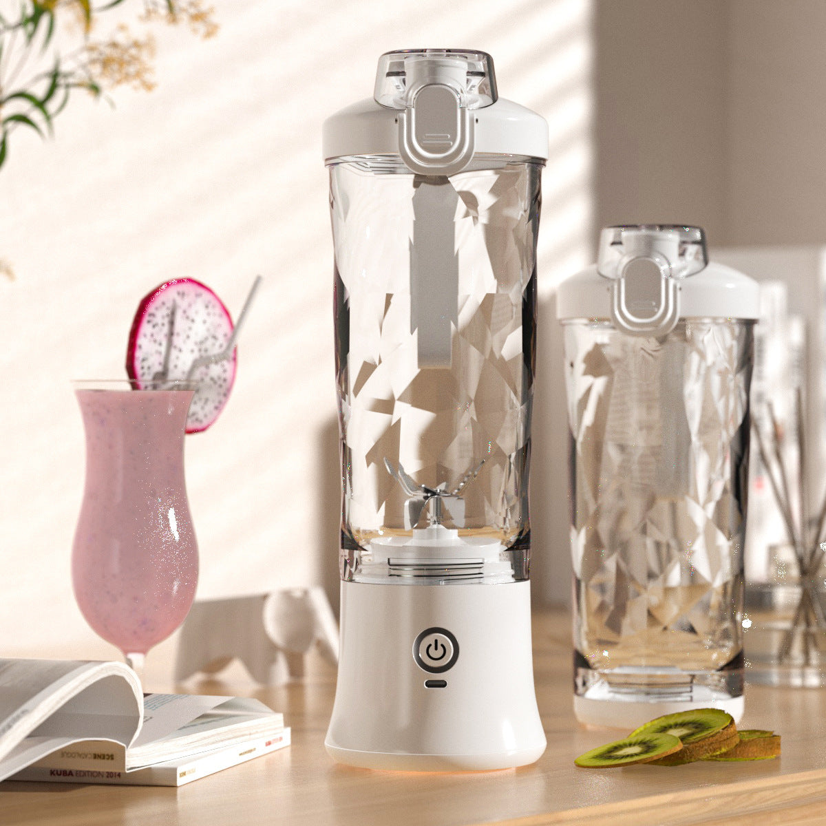 Mini 6-Blade Portable Blender – Smoothie Maker for Travel - BuzzMart