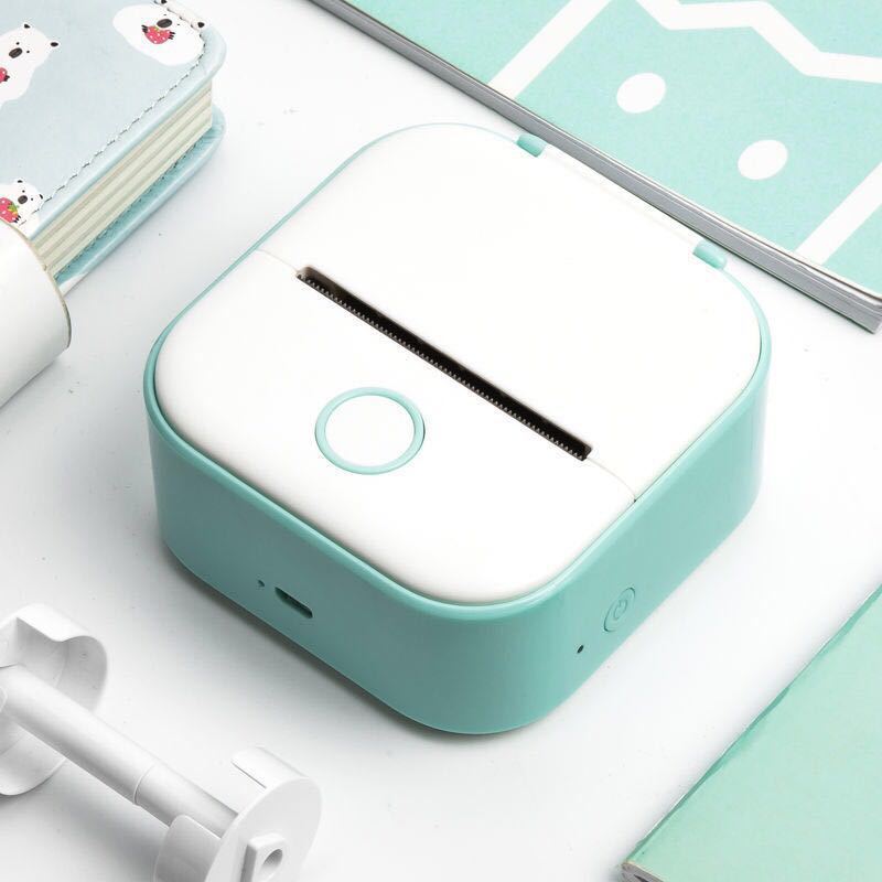 Portable Mini Thermal Label Printer Home Photo Printer Student Wrong Question Printer Bluetooth-compatible Mini Label Printer Price Tag - BuzzMart