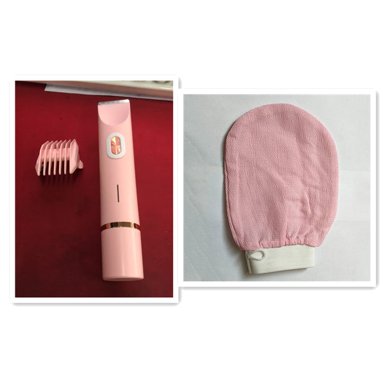 2 In 1 Hair Remover Women's Double Head Shaver Private Pubic Hair Trimmer Electric Razor Wet Dry Electric Body Hair - BuzzMart