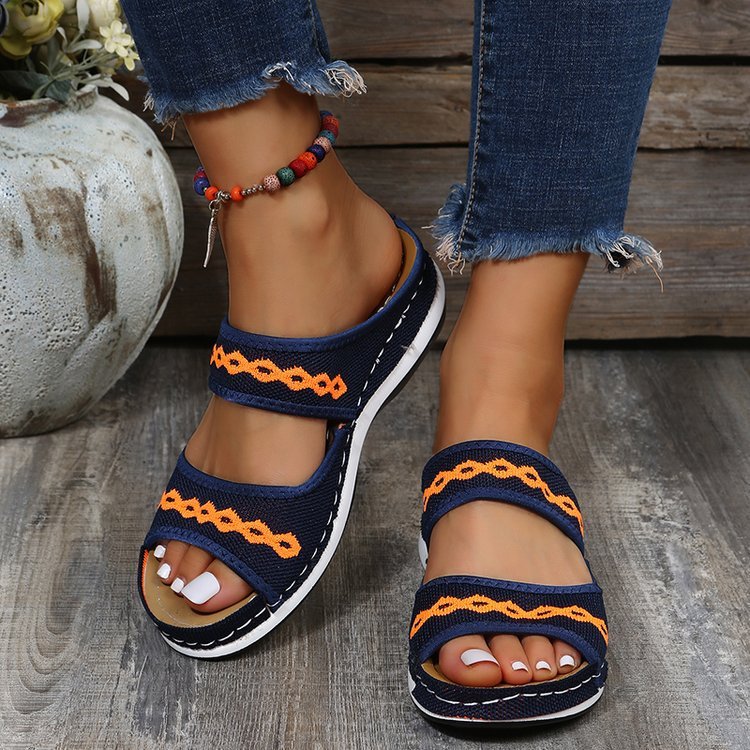 Women's Sandals Retro Wedge Slippers Outdoor Summer - BuzzMart