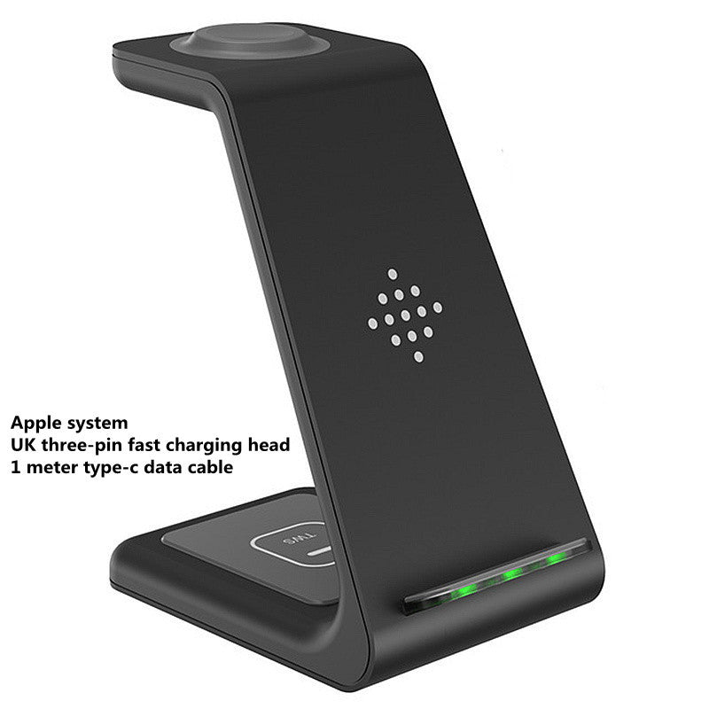 3 In 1 Fast Charging Station Wireless Charger Stand Wireless Quick Charge Dock For Phone Holder - BuzzMart