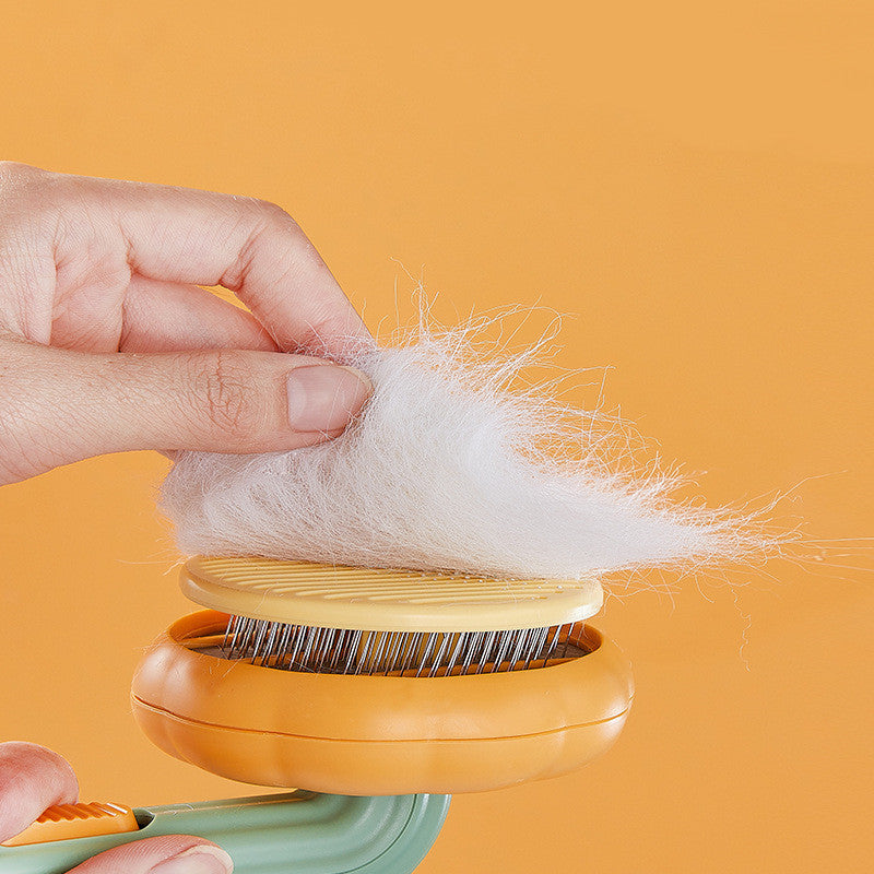 New Pet Cat Brush Hot Selling Hand-held Steel Wire Self-cleaning Comb Looper For Hair Removal - BuzzMart