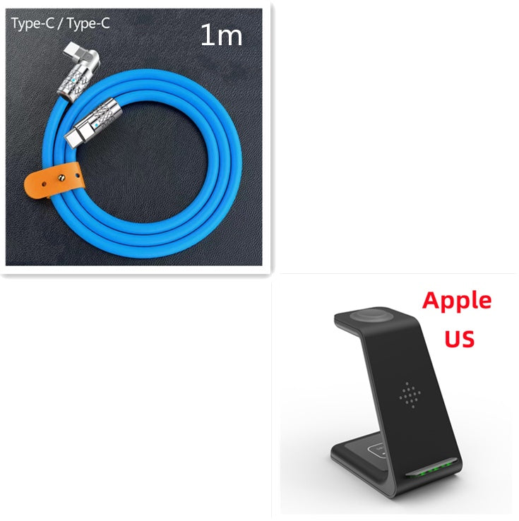 3 In 1 Fast Charging Station Wireless Charger Stand Wireless Quick Charge Dock For Phone Holder - BuzzMart
