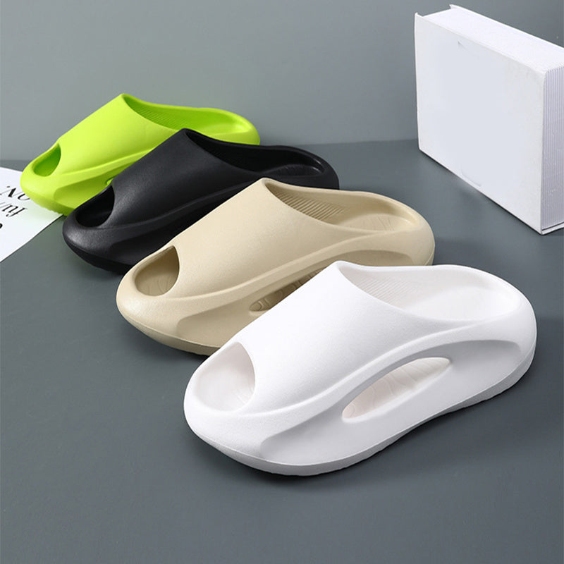 Ins Slippers Women Men Peep Toe Slipper Summer Hollow Unisex Sports Beach Shoes - BuzzMart