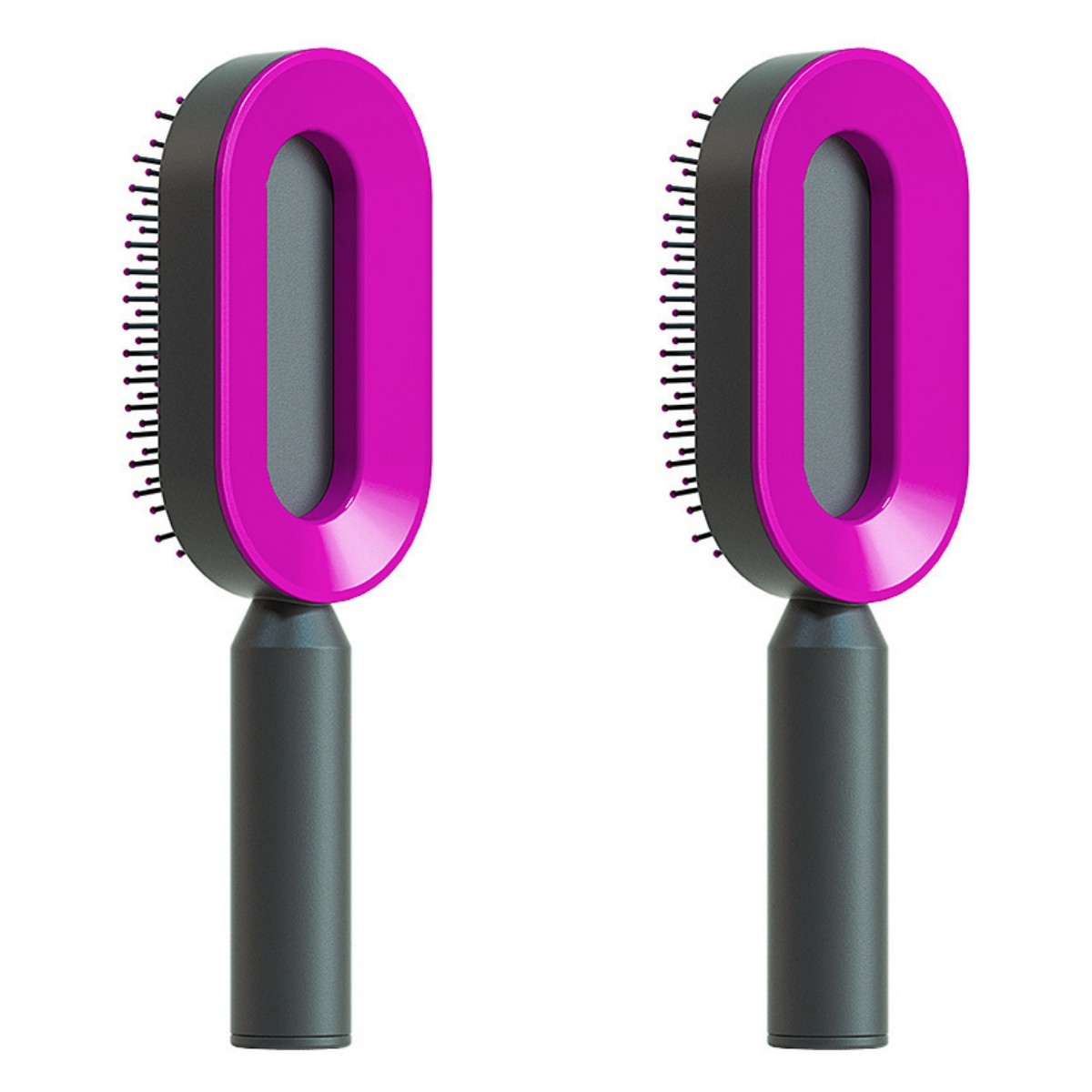 Self Cleaning Hair Brush For Women One-key Cleaning Hair Loss Airbag Massage Scalp Comb Anti-Static Hairbrush - BuzzMart