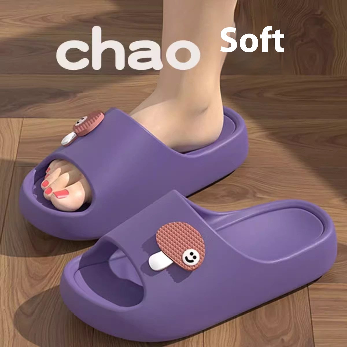 Cute Cartoon Dog Slippers Non-slip Floor Bathroom Slipper Summer Women's House Shoes - BuzzMart