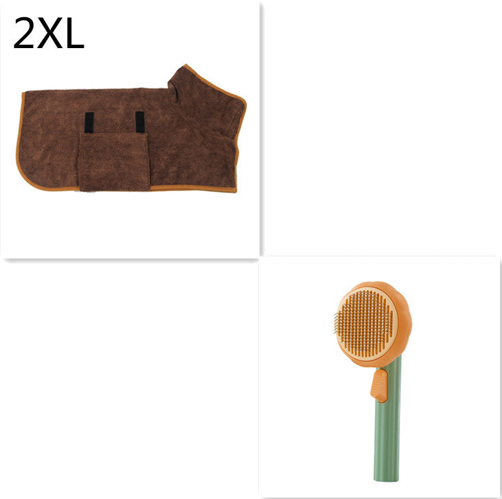 New Pet Cat Brush Hot Selling Hand-held Steel Wire Self-cleaning Comb Looper For Hair Removal - BuzzMart