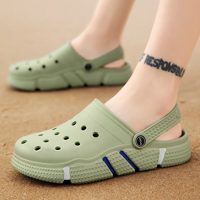 Men Sandals Summer Hole Shoes Beach Slippers - BuzzMart