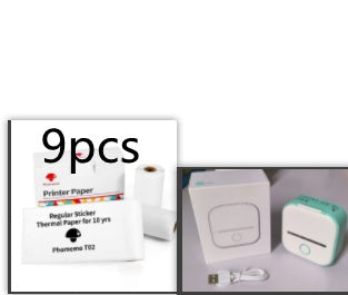 Portable Mini Thermal Label Printer Home Photo Printer Student Wrong Question Printer Bluetooth-compatible Mini Label Printer Price Tag - BuzzMart