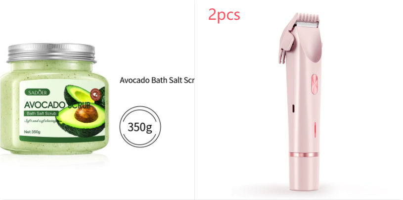 2 In 1 Hair Remover Women's Double Head Shaver Private Pubic Hair Trimmer Electric Razor Wet Dry Electric Body Hair - BuzzMart