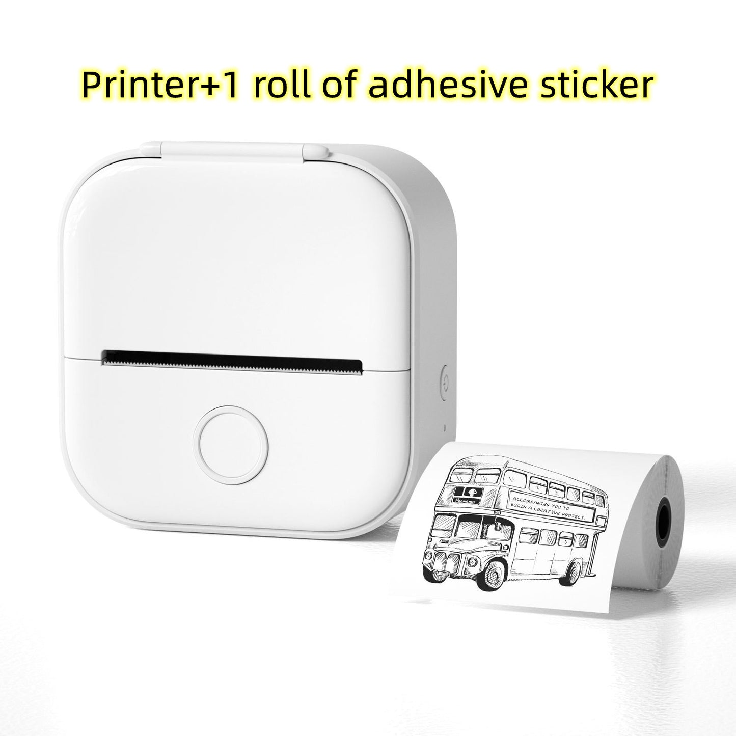 Portable Mini Thermal Label Printer Home Photo Printer Student Wrong Question Printer Bluetooth-compatible Mini Label Printer Price Tag - BuzzMart