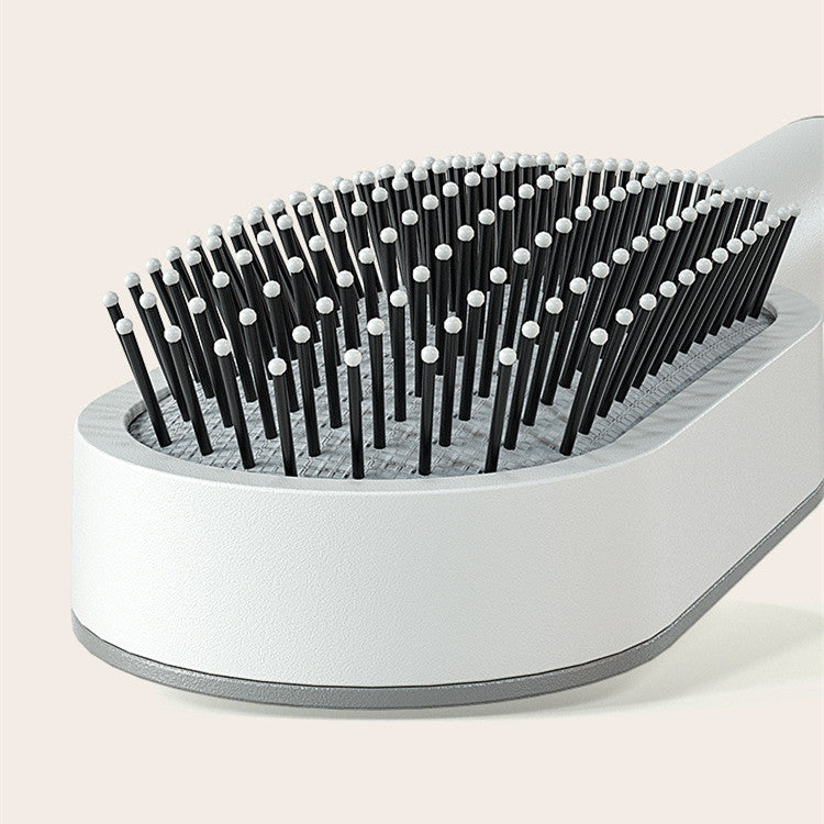 Self Cleaning Hair Brush For Women One-key Cleaning Hair Loss Airbag Massage Scalp Comb Anti-Static Hairbrush - BuzzMart