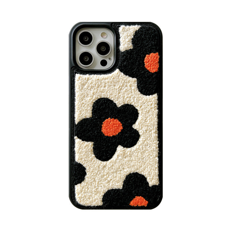 Plush Flowers Are Suitable For Ladies Autumn And Winter Mobile Phone Cases - BuzzMart